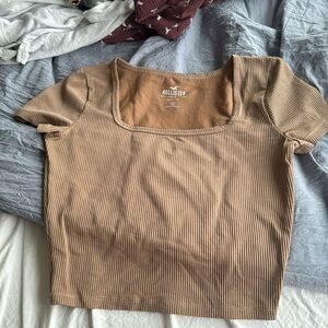Hollister cropped ribbed top